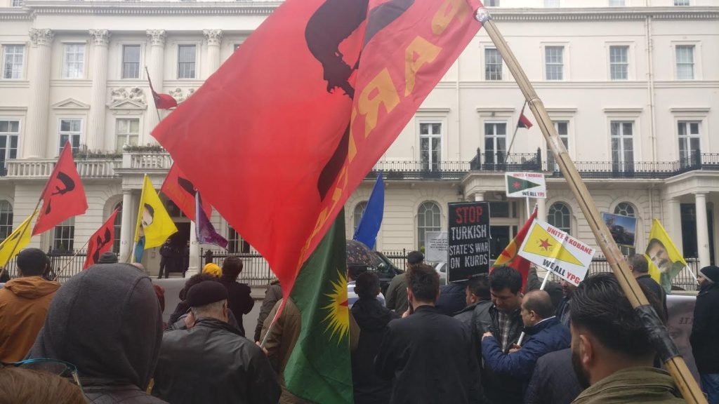 ROJAVA ve ŞENGAL Saldrısı Londra'da Protesto Edildi