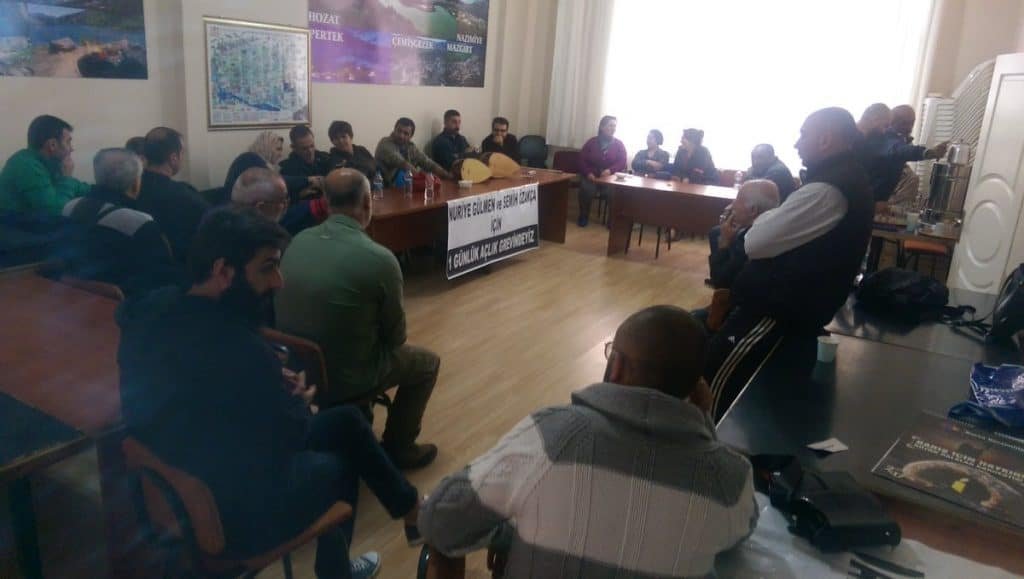Gemlik'te 1 günlük açlık grevi dayanışma eylemi gerçekleştirildi