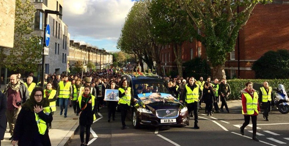 Londra'nın Memo'su Kürdistan'ın Firaz'ı son yolculuğuna uğurlandı