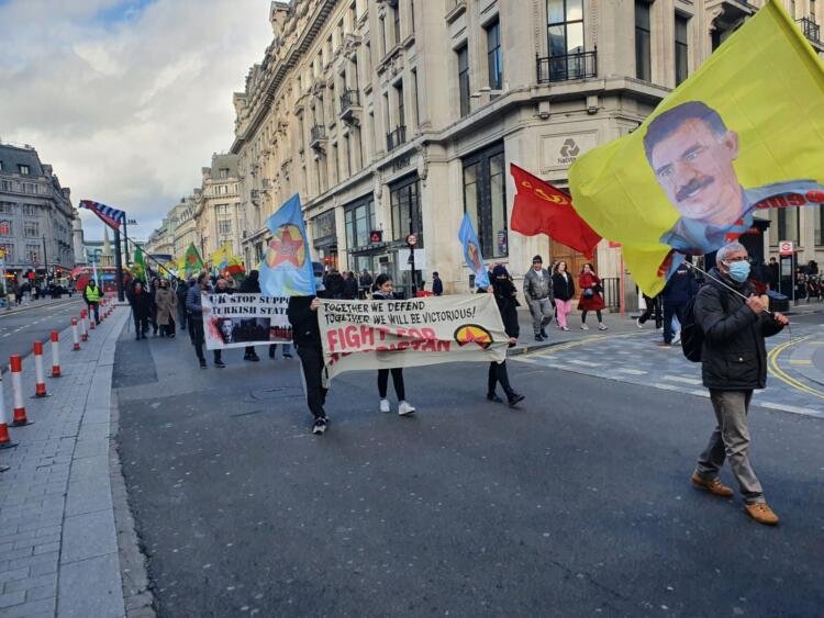 TC`nin saldırıları Londra’da protesto edildi