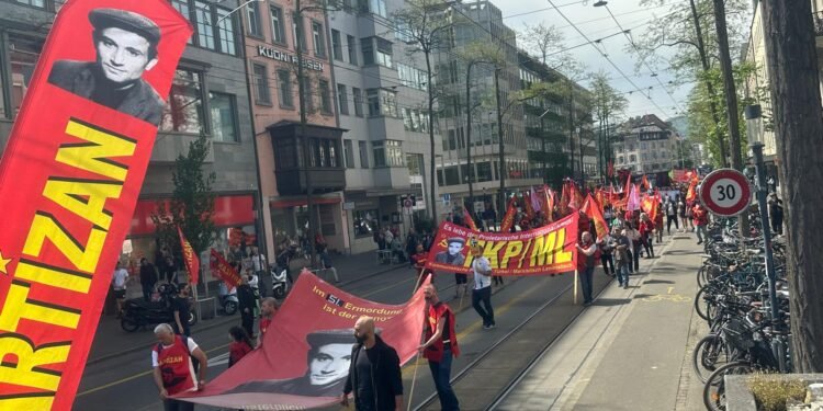 1 Mayıs Zürih’te coşkuluyla kutlandı